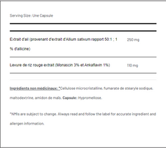 Red yeast rice + garlic