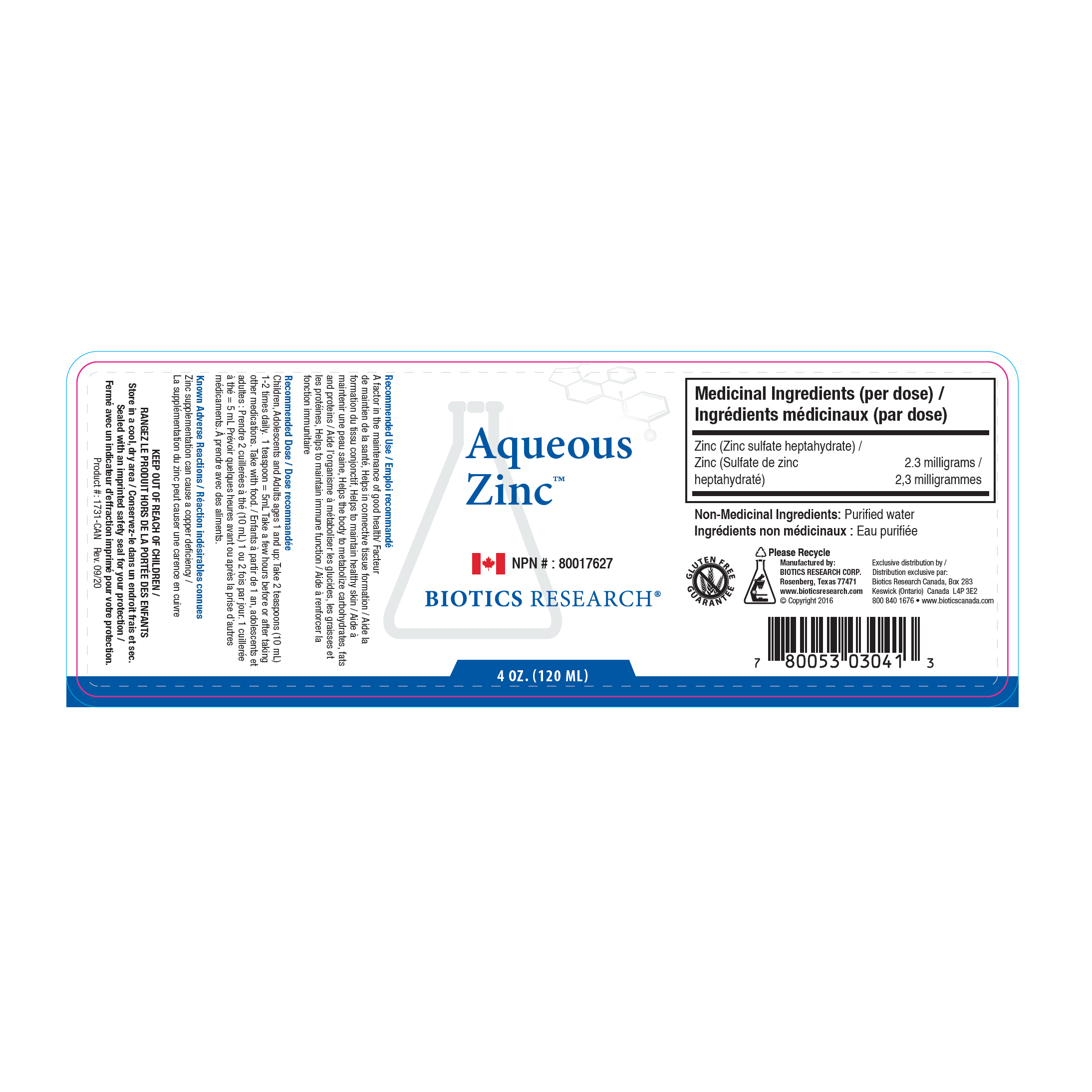 Aqueous Zinc