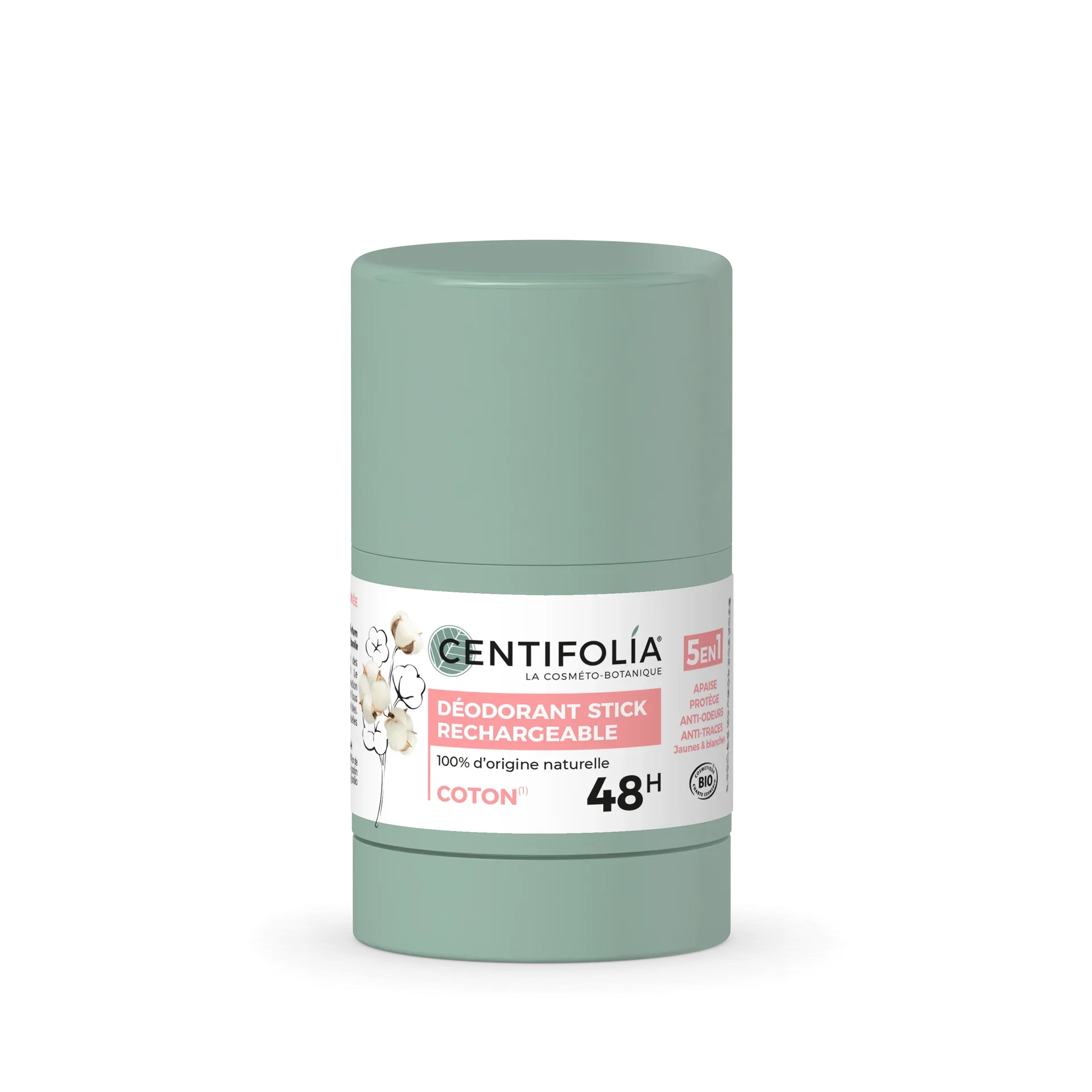 Déodorant stick rechargeable 48h