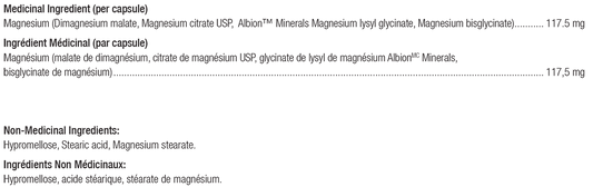 Reacted Magnesium capsule