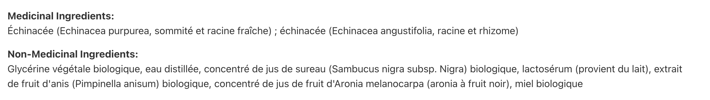 Échinacée plus Enfants au Sureau