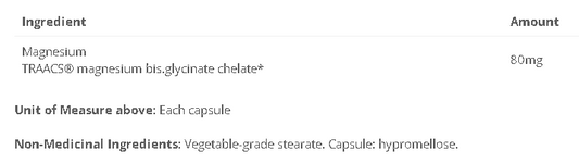 Magnesium Bis Glycinate - 80mg Full Chelate