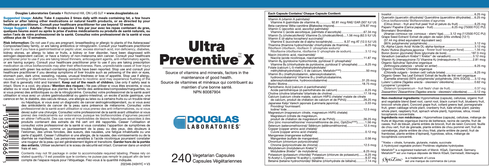 Ultra Preventive X (capsules végétariennes)