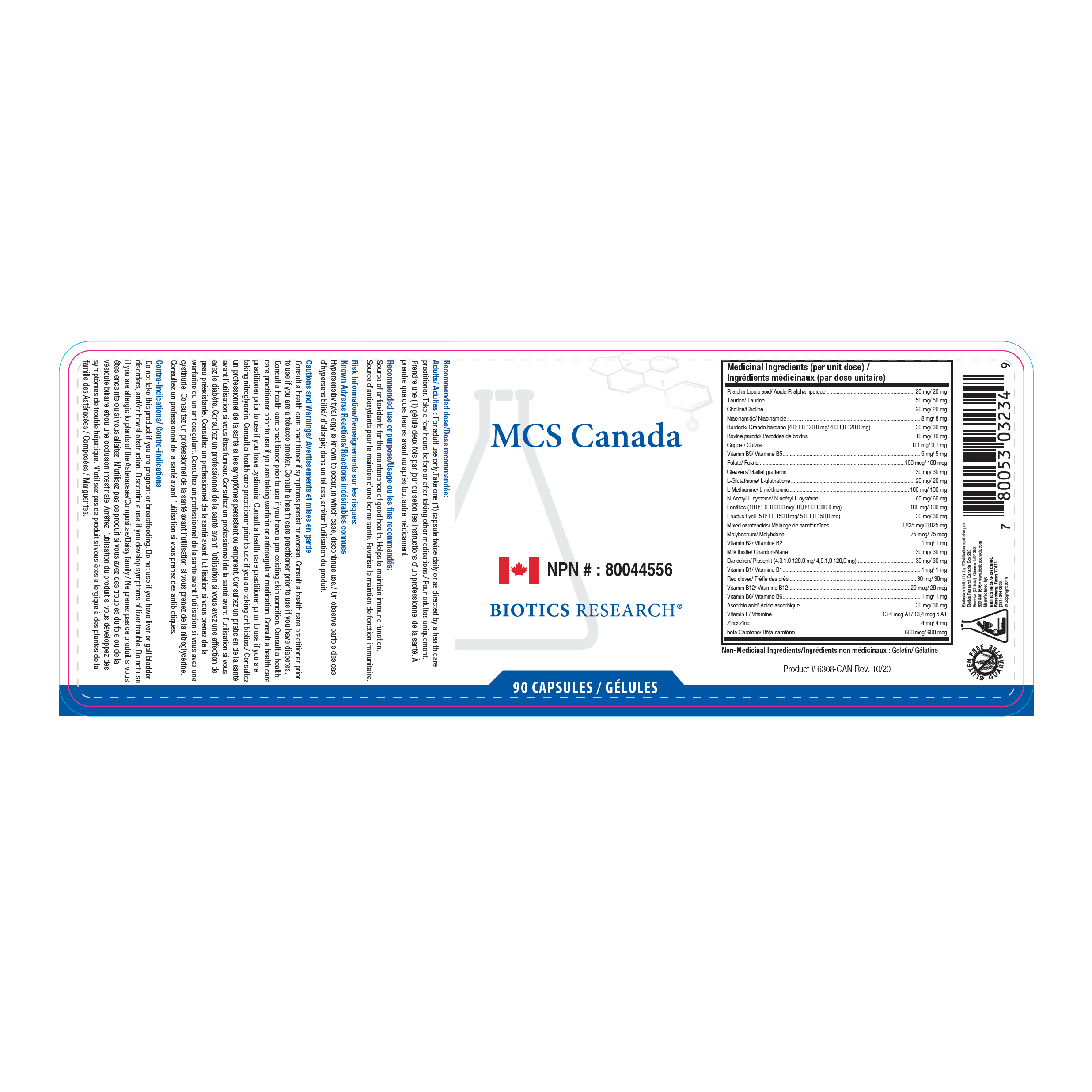 MCS Canada (Metabolic Clearing Support)