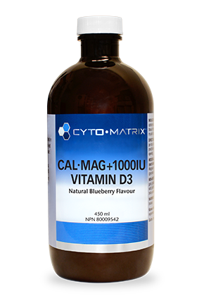 Cal Mag + 1000IU Vitamin D3 - Liquid - Blueberry