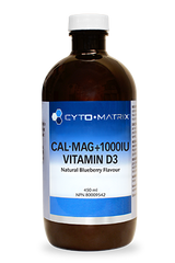 Cal Mag + 1000IU Vitamin D3 - Liquid - Blueberry